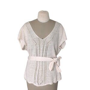 French  Connection Tie Waist Knit Top